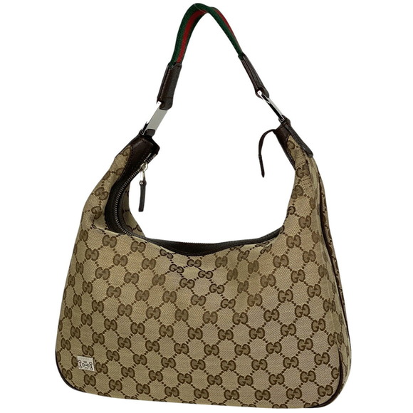 Gucci GG Shoulder Bag Sherry Web canvas beige brown - Picture 1 of 6